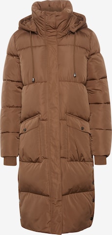 Kaffe Winter Coat 'Anika' in Brown: front