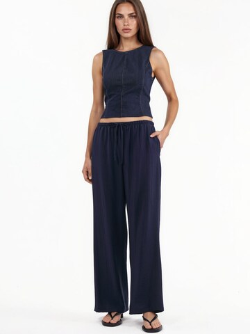 Busem Wide Leg Hose in Blau