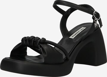 Sandales à lanières 'ASTRAGON' Karl Lagerfeld en noir : devant
