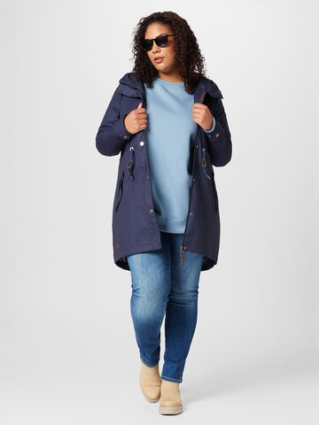 Parka di mezza stagione 'CANNY' di Ragwear Plus in blu