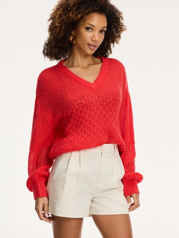 Shiwi Sweter w kolorze czerwony: przód