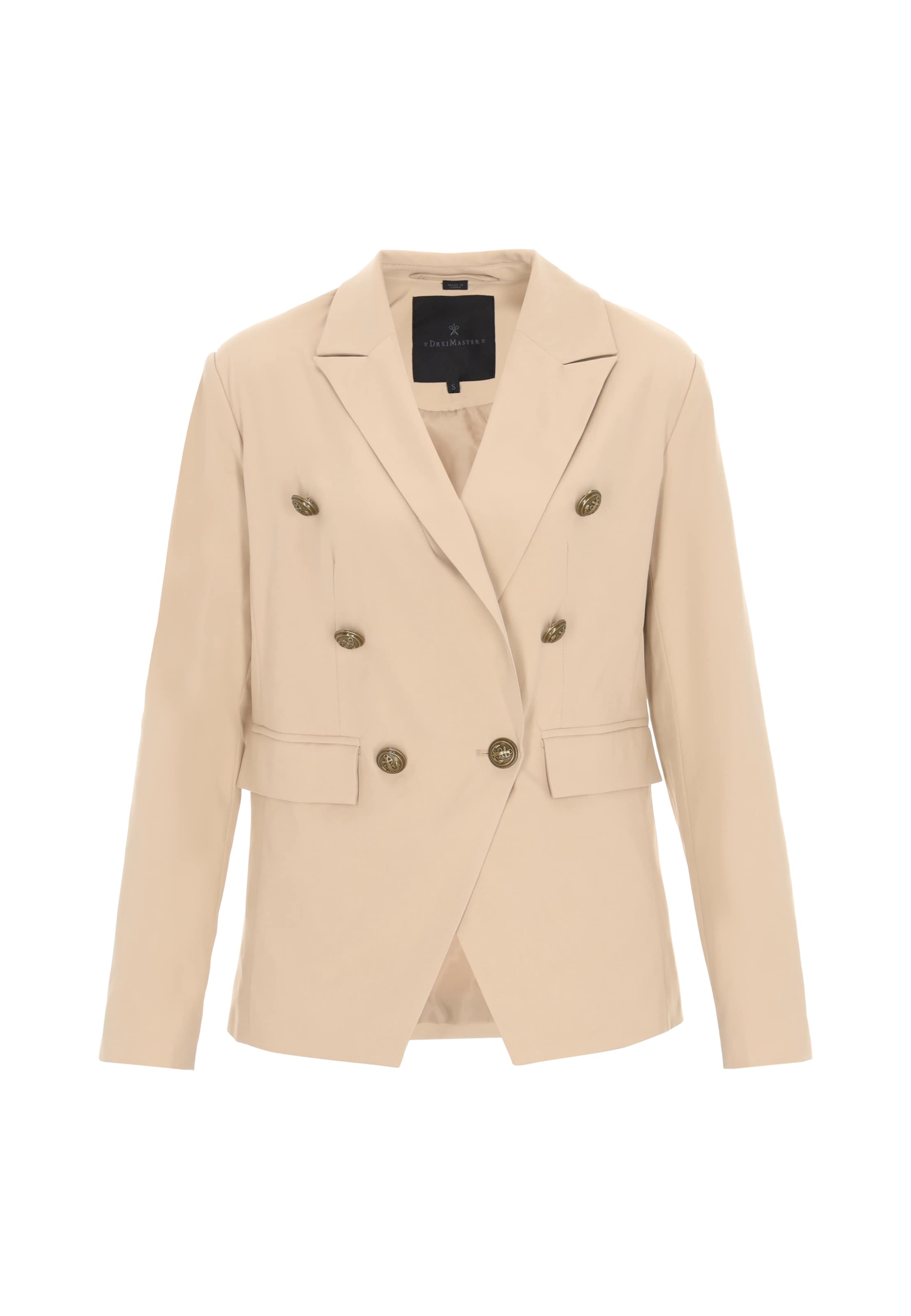 DreiMaster Klassik - Blazer 'Classic' em bege: frente