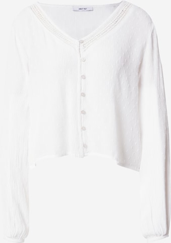 ABOUT YOU - Blusa 'Pia' em branco: frente