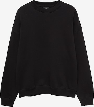 Sweat-shirt Pull&Bear en noir : devant