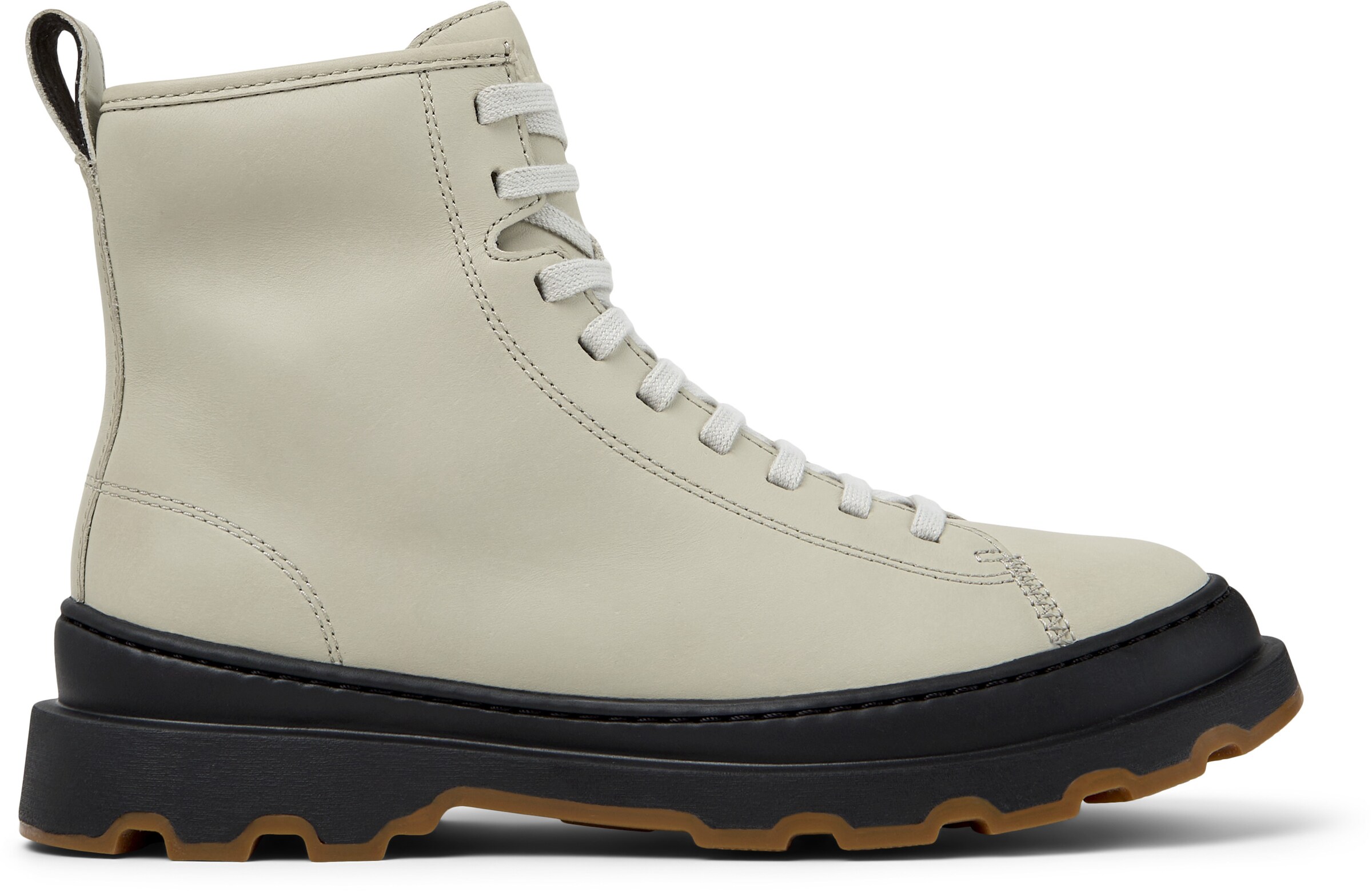 CAMPER Lace-up bootie 'Brutus' in Beige