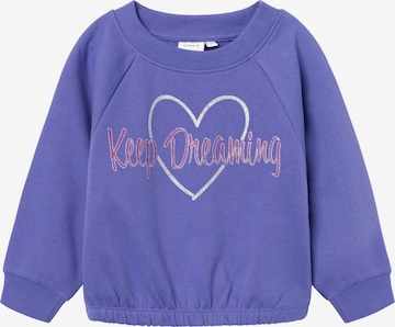 Sweat-shirt 'RODJA' NAME IT en violet : devant