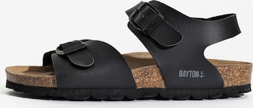 Bayton Sandal 'Pegase' in Black: front