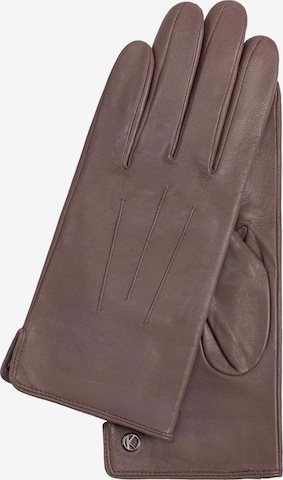 KESSLER Full Finger Gloves in Grey: front