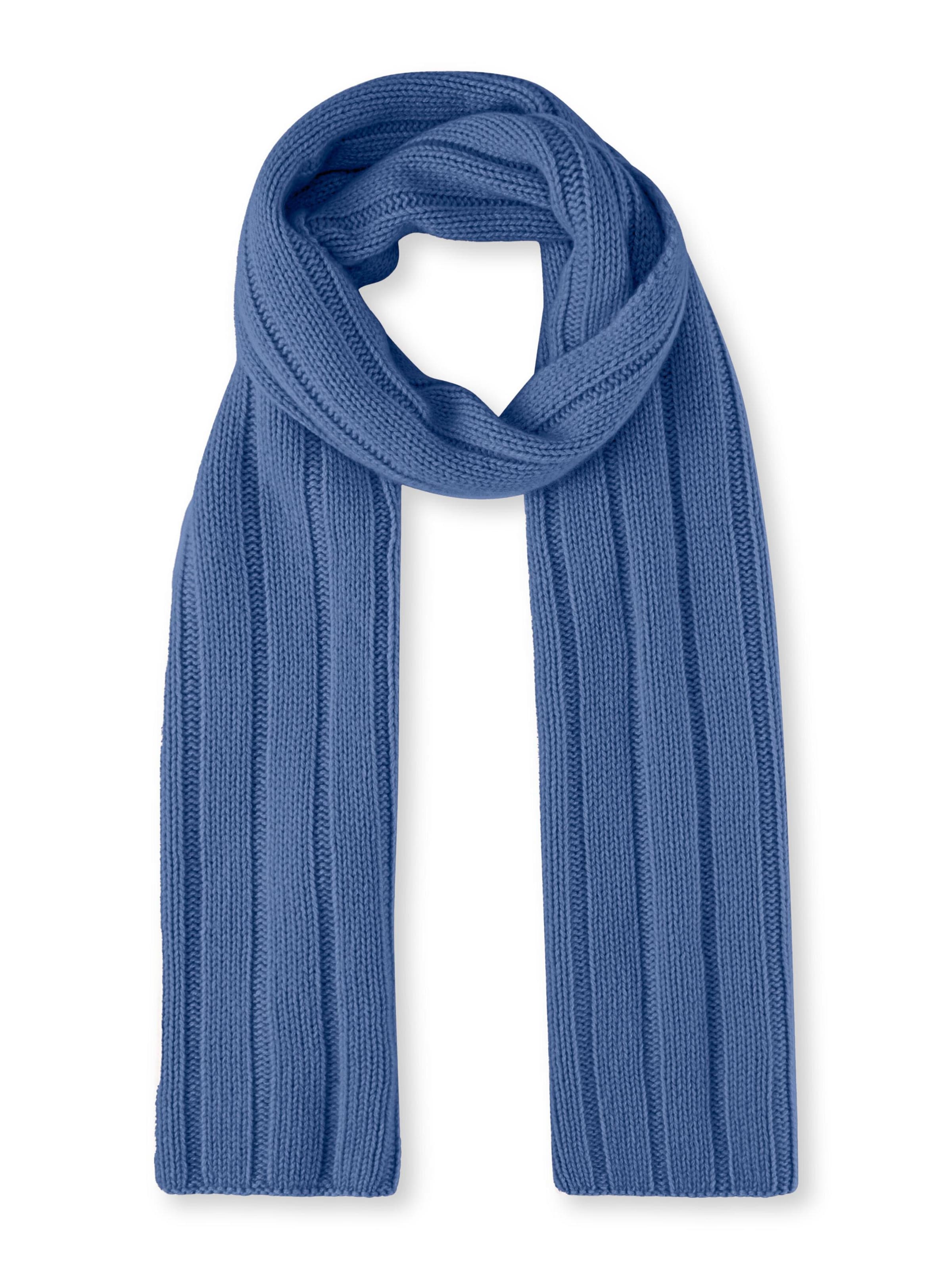 FALKE Scarf 'Pure' in Blue: front