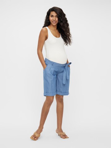 MAMALICIOUS Loosefit Shorts 'Milana' in Blau