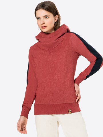 Fli Papigu Hoodie 'Cute but Psycho' in Rot: predná strana