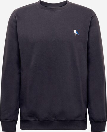Cleptomanicx Sweatshirt 'Embro Gull' in Blau: predná strana