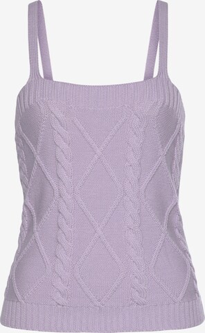 BUFFALO Knitted Top in Purple: front