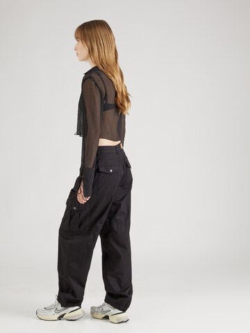 Effilé Pantalon cargo Summum en noir