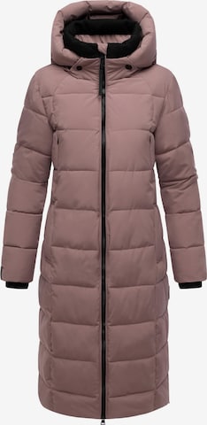 MARIKOO Wintermantel 'Lanitaa XVI' in Lila: voorkant