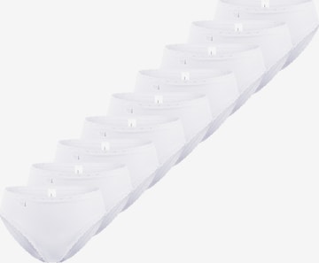 SLOGGI Slip '24/7 Cotton Lace' in White: front