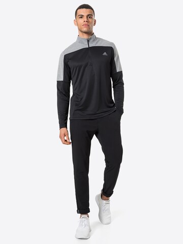 ADIDAS GOLF Athletic Sweatshirt in Black
