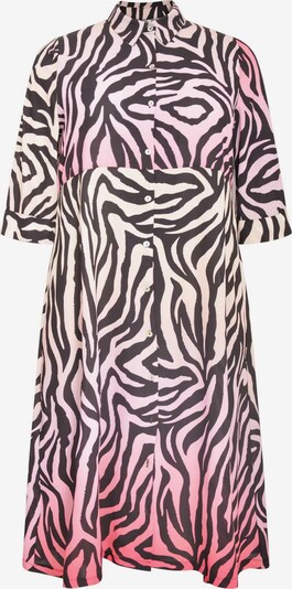 Yoek Kleid 'Rainbow' in creme / pink / schwarz, Produktansicht