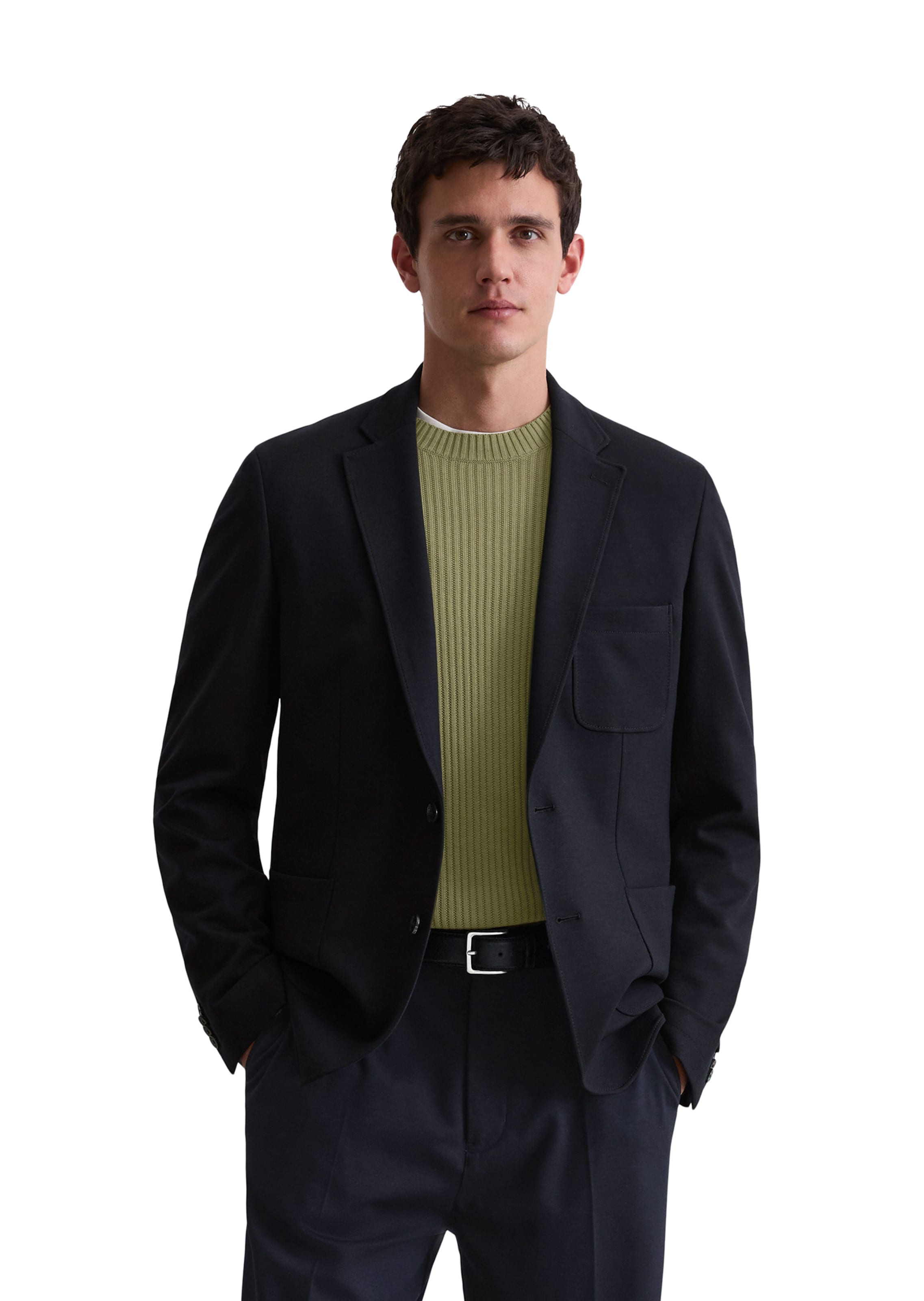 Marc O'Polo Slim fit Colbert in Blauw: voorkant