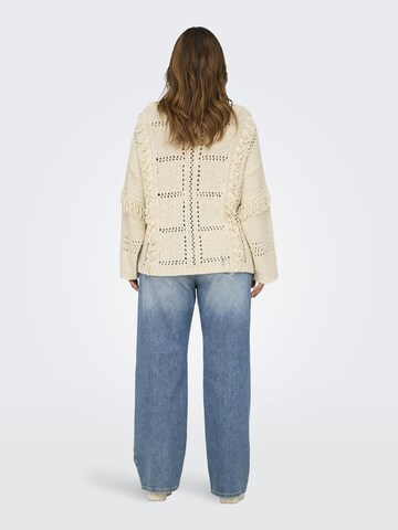 ONLY Carmakoma Sweater 'CARYrsa' in White