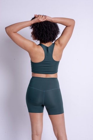 Girlfriend Collective Bustier Sport bh 'Paloma' in Groen