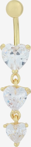 Akzent Piercings 'Zirkonia' in Gold: front