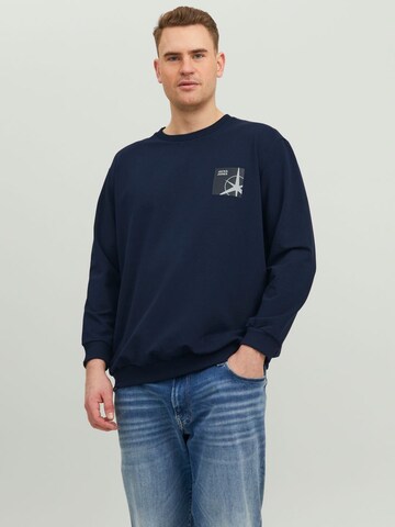 Jack & Jones Plus - Sweatshirt 'Filo' em azul: frente