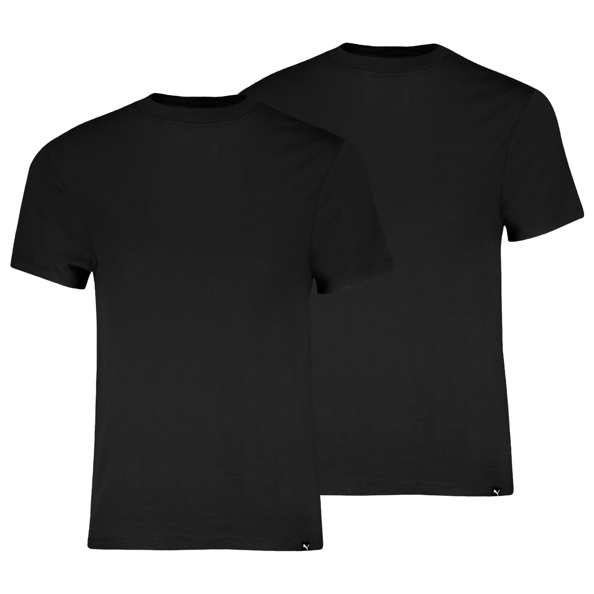 PUMA - Camiseta en negro: frente