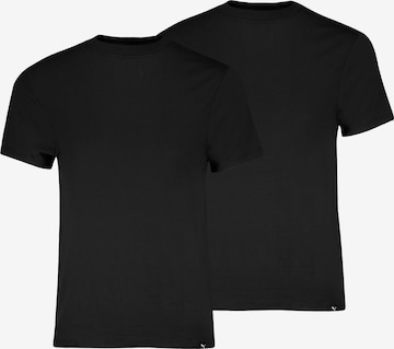 PUMA - Camiseta en negro: frente