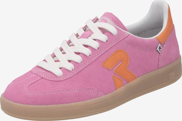 Sneaker bassa di Rieker Sport in rosa: frontale