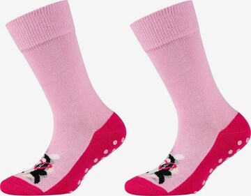 camano Socks in Pink: front