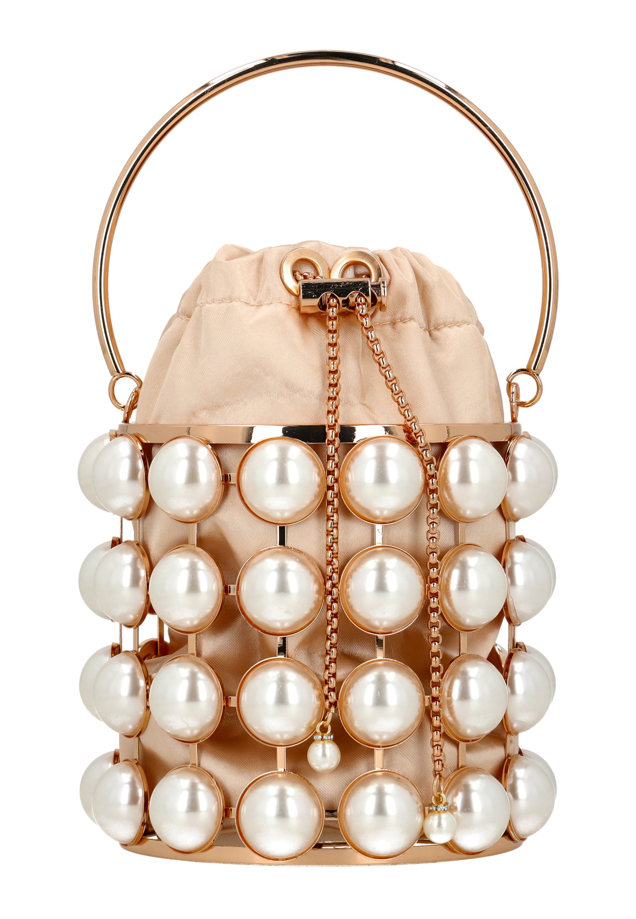 faina Clutch in Gold: Vorderseite