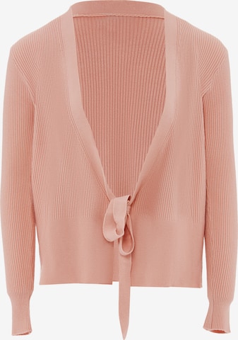 Cardigan YASANNA en rose : devant