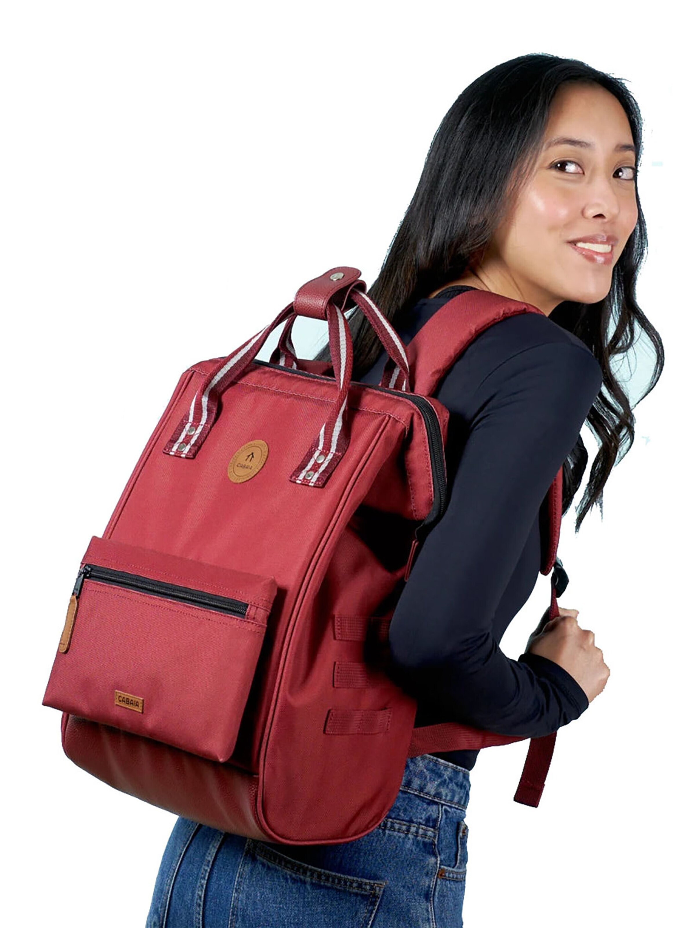 Cabaia Backpack 'Angers M' in Red: front