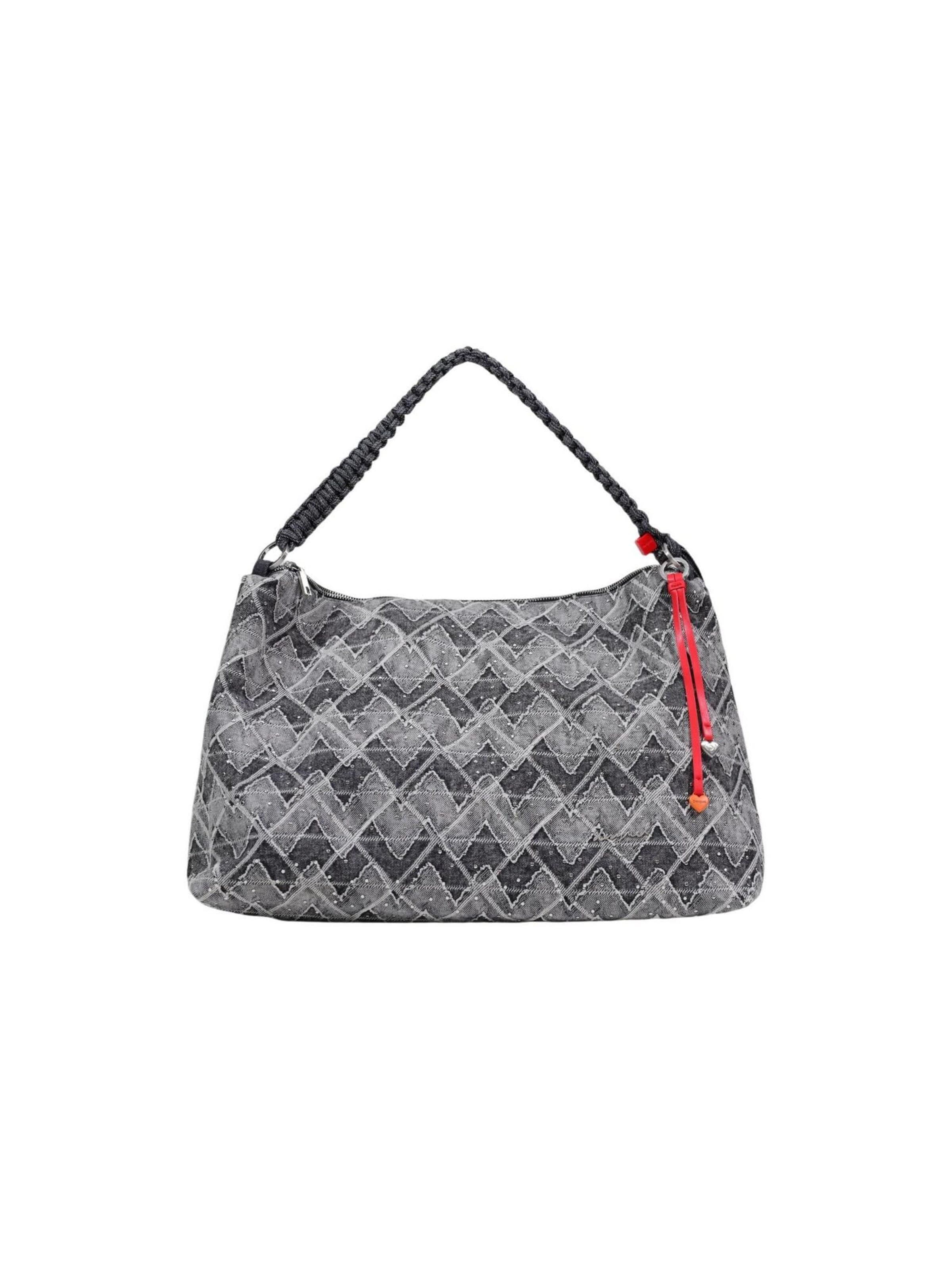 Desigual - Bolso de hombro 'RADIO LEIRIA' en gris: frente
