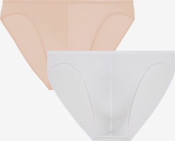 HOM Panty ' Plumes ' in Beige: front