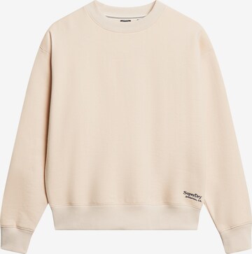 Sweat-shirt Superdry en beige : devant