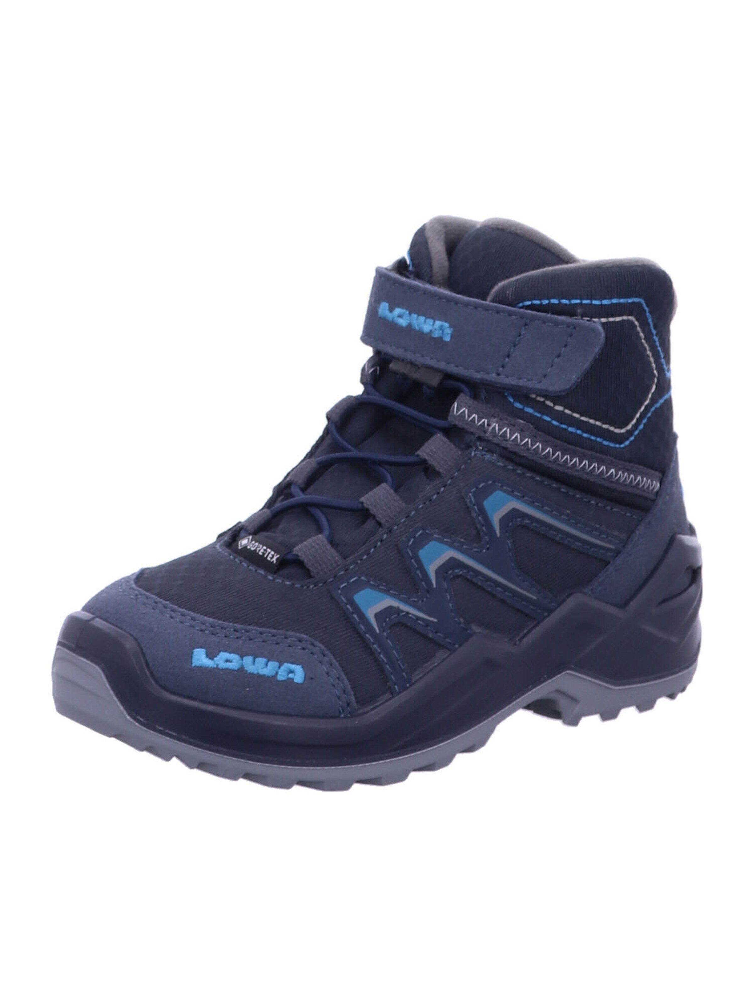 LOWA Boots 'Maddox Warm GTX Mid Jr' in Grey: front