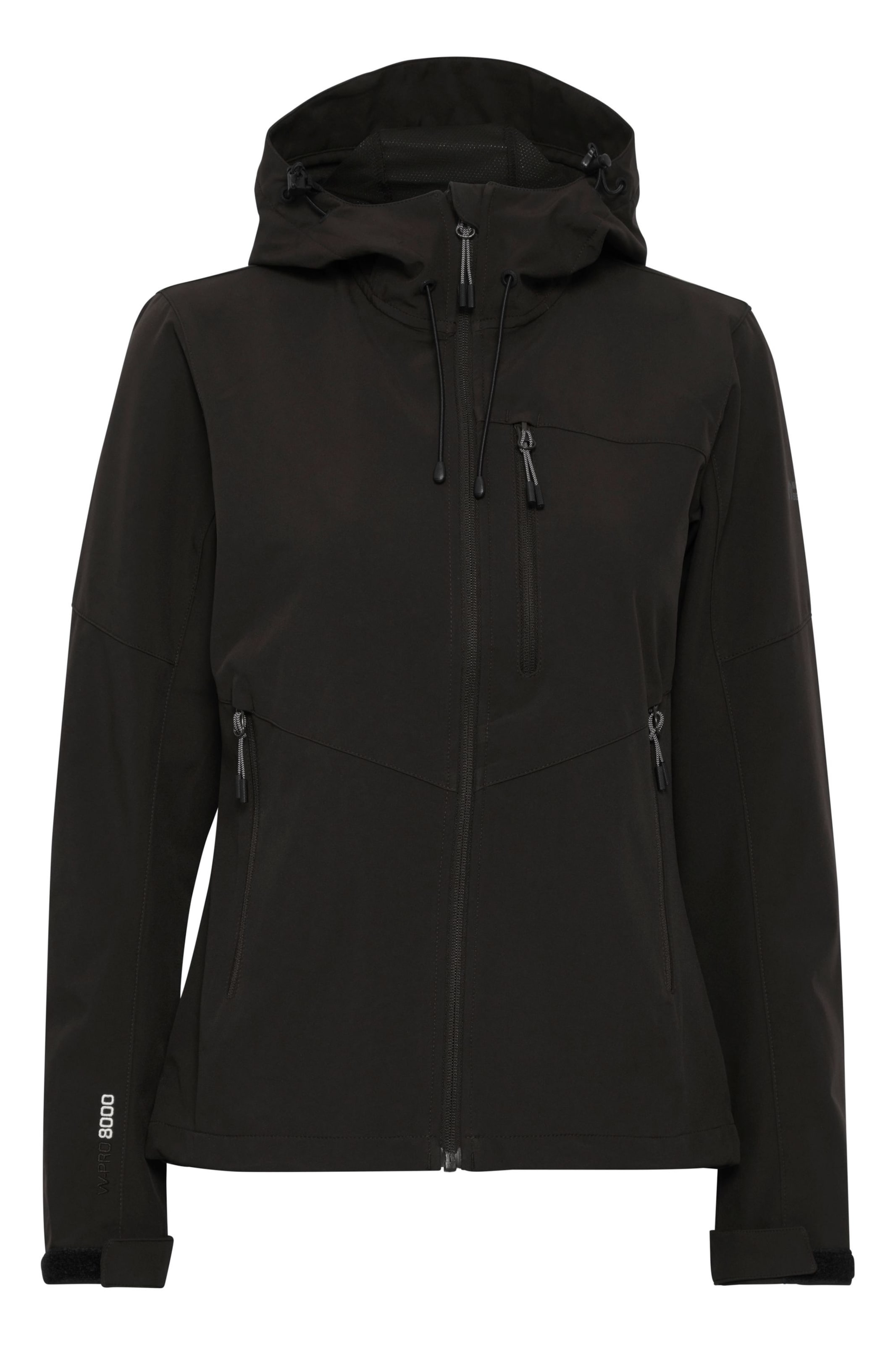 North Bend Outdoorjas 'Rosa' in Zwart: voorkant