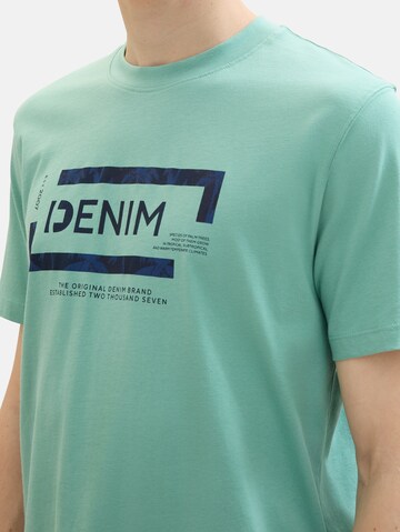 TOM TAILOR DENIM T-Shirt in Grün
