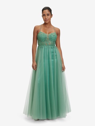 Vera Mont Evening Dress in Green: front