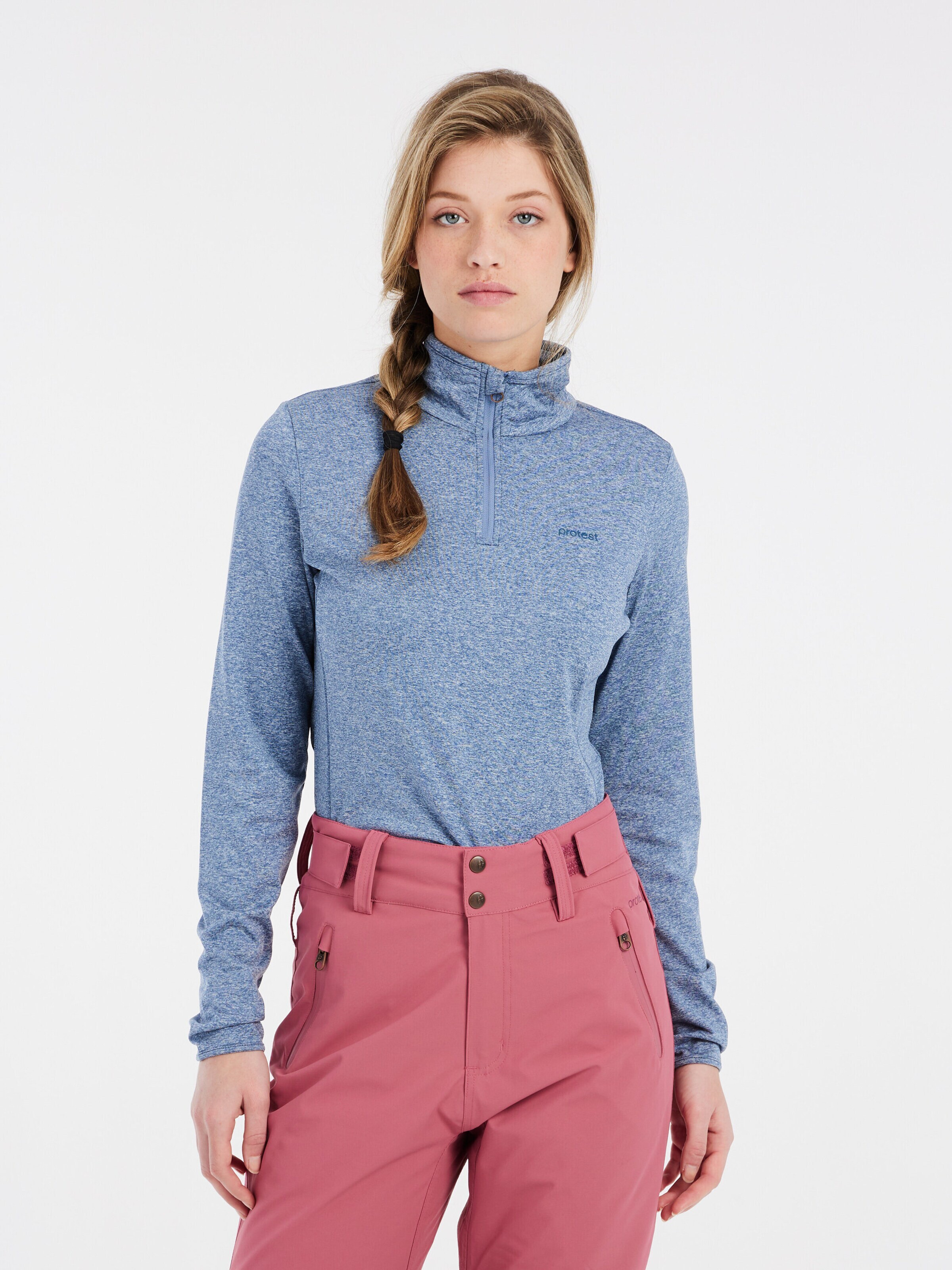 PROTEST Sportief sweatshirt 'REFABRIZM' in Blauw: voorkant
