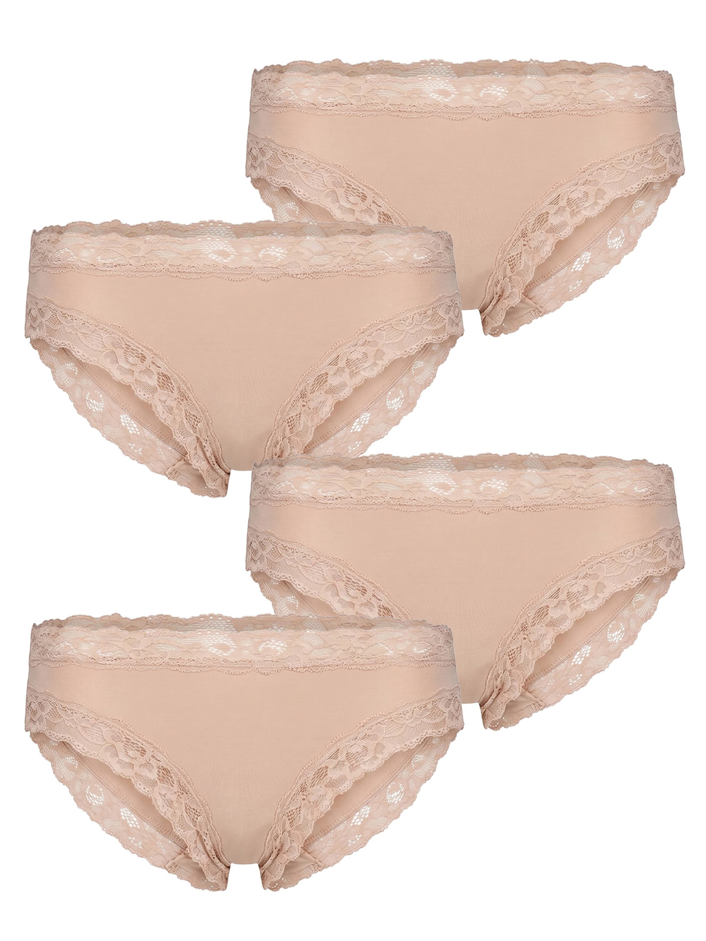 Slip ' Modal Lace ' Skiny en beige : devant