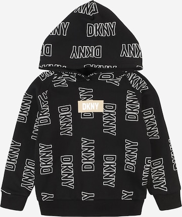 DKNYSweater majica - crna boja: prednji dio