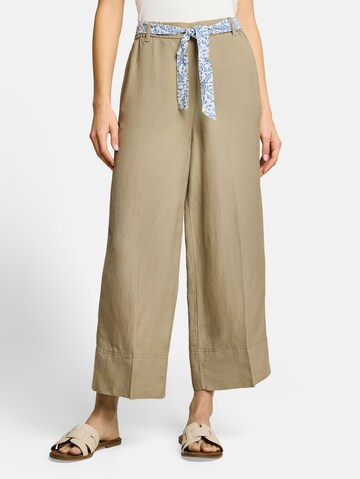 TOM TAILOR Wide leg Trousers in Beige: front