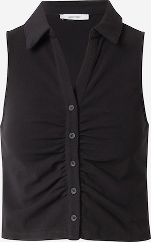 ABOUT YOU Top 'Nancy' in Black: front