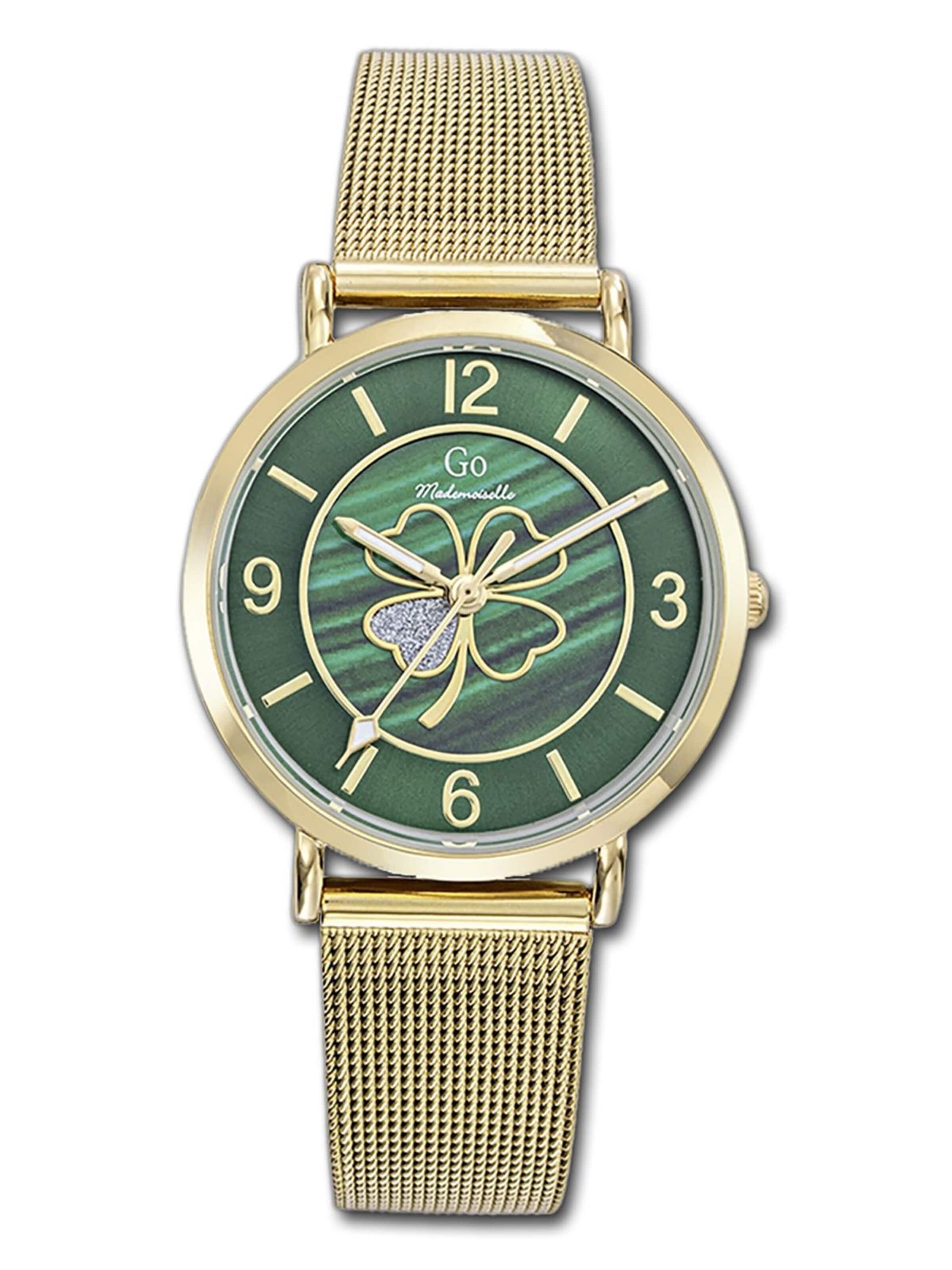 GO GirlOnly - Reloj analógico en oro: frente