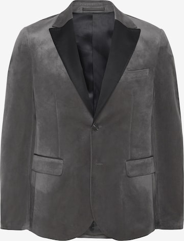 Coupe slim Veste de costume 'George Tux' Matinique en noir : devant