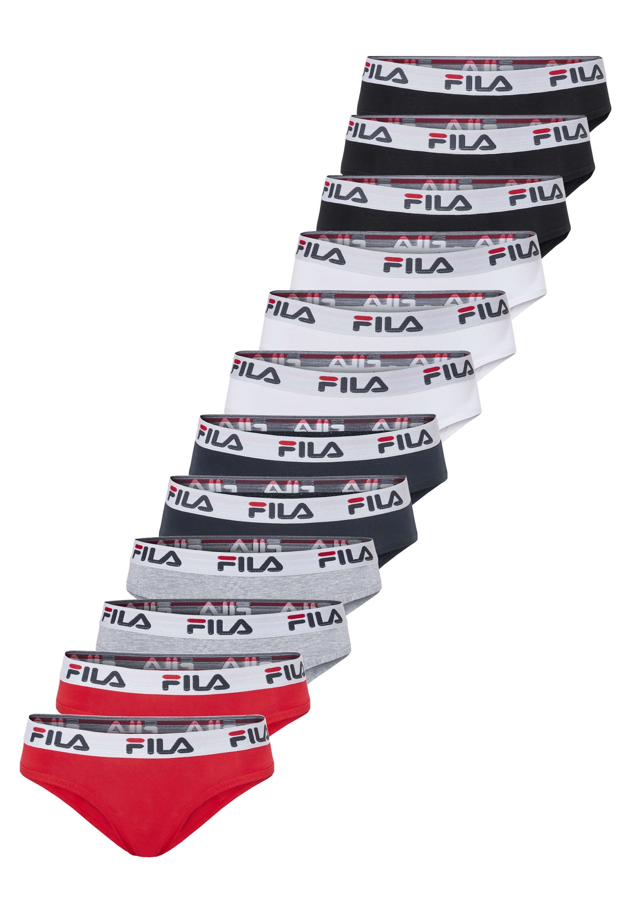FILA Panty in L in Navy / Grey / Red / Black / White, Item view