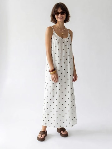 MixRay - Vestido de verão em branco